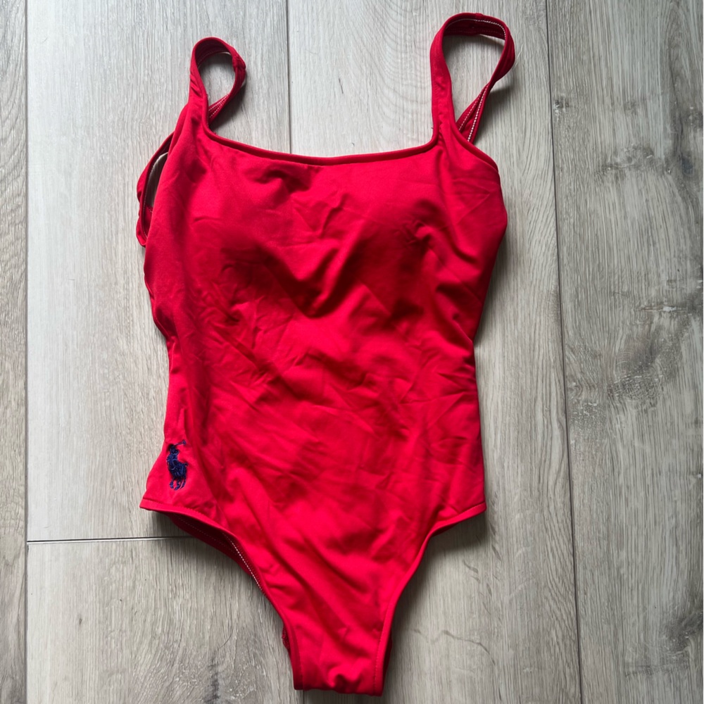 Polo by Ralph Lauren Red Swimwear One-piece
